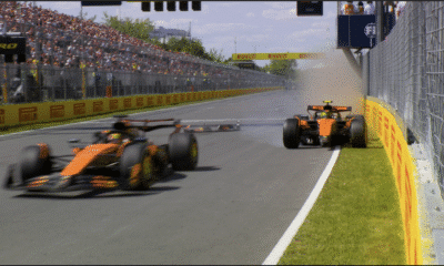 McLaren’s Canadian Crash Drama Hands Mercedes First Win of 2025 F1 Season McLaren teammates Lando Norris and Oscar Piastri Mercedes F1 George Russell rookie sensation Kimi Antonelli Grand Prix